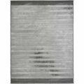 Mayberry Rug 5 ft. 3 in. x 7 ft. 3 in. Everest Domino Area Rug, Gray EV8626 5X8
